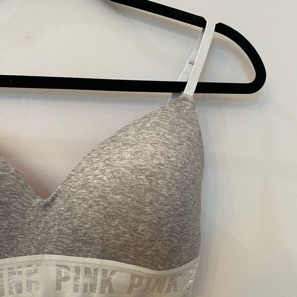 Pink Victoria’s Secret Wear Everywhere Wireless Lightly Bra Size 32D - Picture 4 of 9
